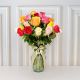 florero con rosas de colores con envio a domicilio 